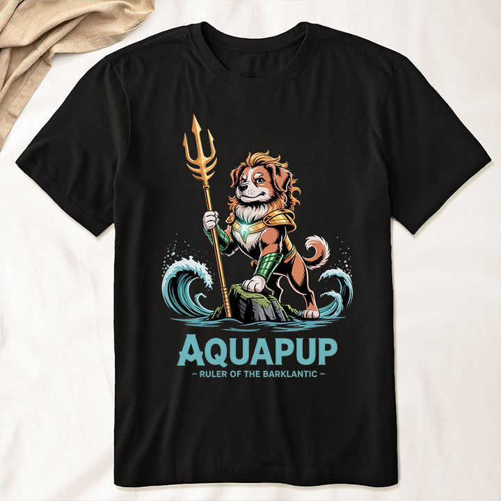 Aquapup T-Shirt – Funny Dog Superhero Tee for Pet & Comic Fans