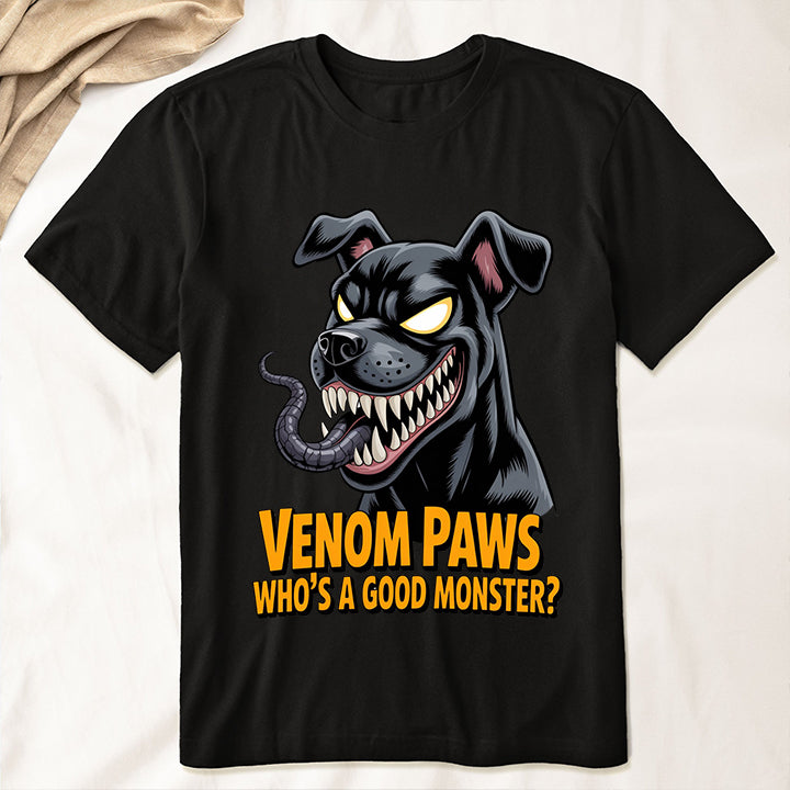 Venom Paws T-Shirt – Funny Monster Dog Parody Tee for Pet Lovers