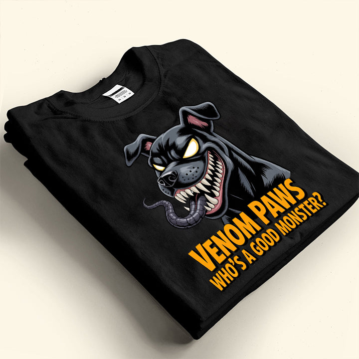Venom Paws T-Shirt – Funny Monster Dog Parody Tee for Pet Lovers