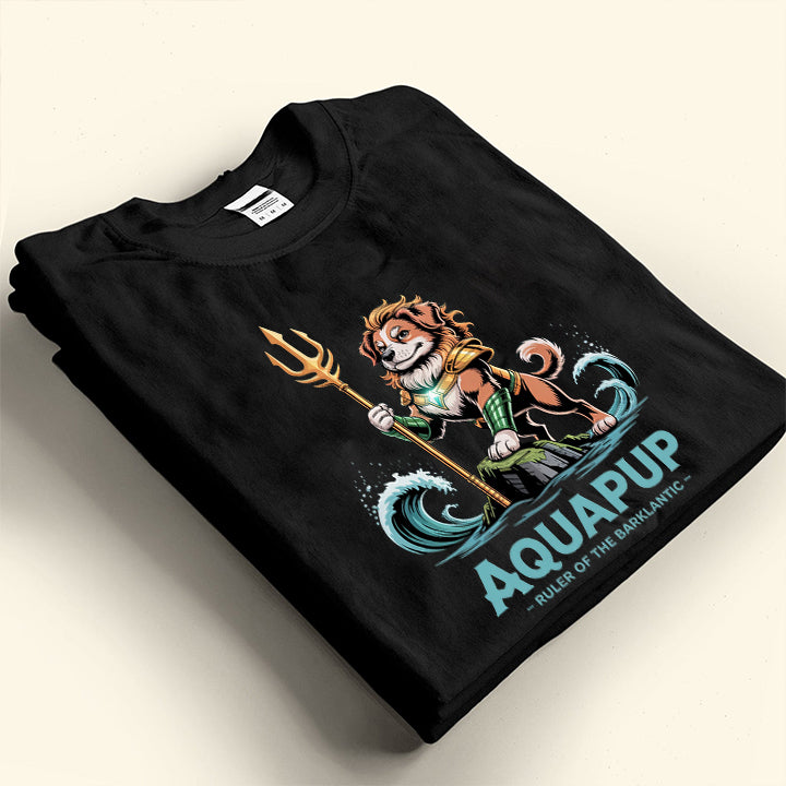 Aquapup T-Shirt – Funny Dog Superhero Tee for Pet & Comic Fans