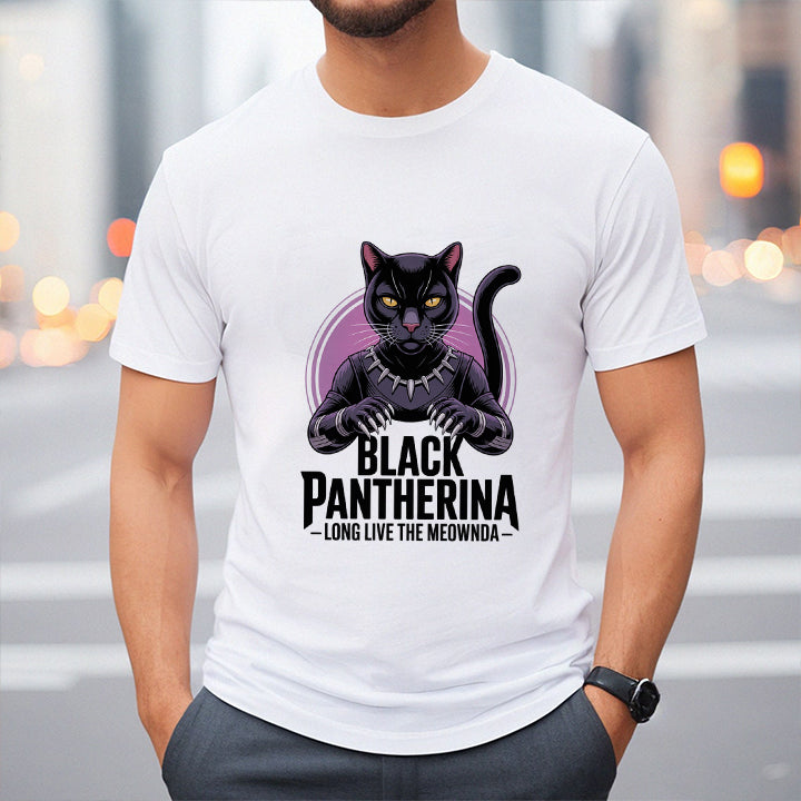 Áo Thun Black Pantherina – Tôn Vinh Vương Quốc Meownda