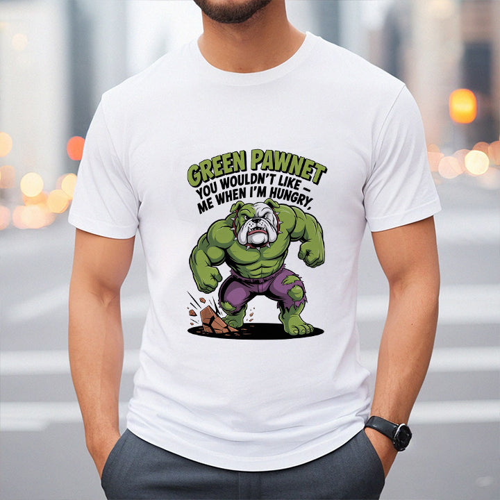 Green Pawnet T-Shirt – Funny Hulk Dog Parody Tee for Pet Lovers