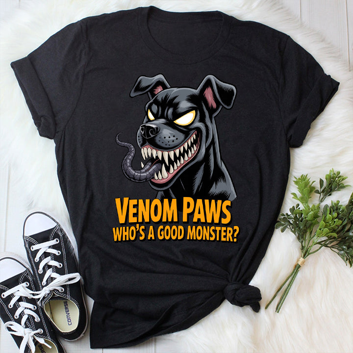 Venom Paws T-Shirt – Funny Monster Dog Parody Tee for Pet Lovers